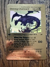 Pokémon TCG Shining Charizard Card Gold