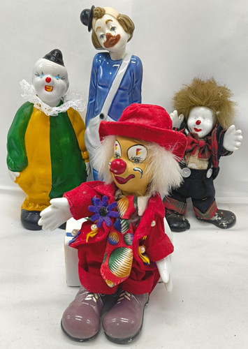 Assorted ceramic circus clown - assorted,
