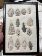 14 GUARANTEED Authentic Arrowheads Native American Points Artifacts Arkansas Lot