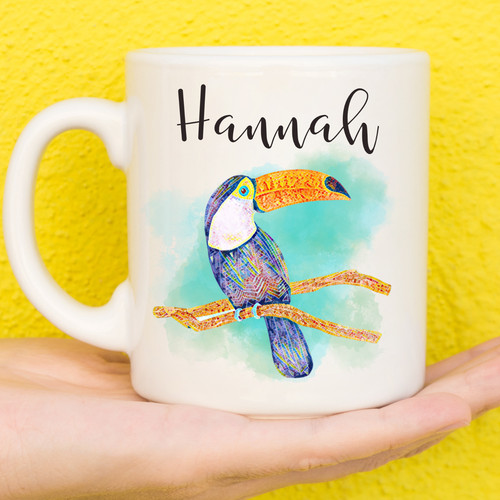 Personalised toucan mug - toucan,