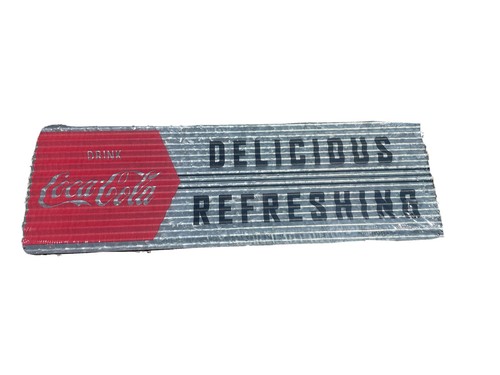 Coca cola corrugated - metal, tin
