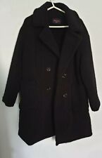 Wulux Paris Womens Long Black Coat Size M