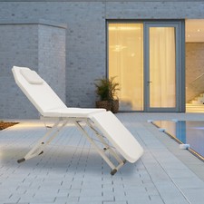 Beauty Couch Bed Massage Salon Table Recliner Adjustable Therapy Stool Chair SPA