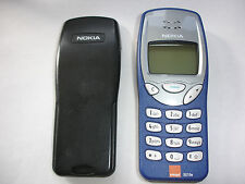 NOKIA 3210 MOBILE PHONE GUARANTEED & NEW BLUE NOKIA FRONT, VGC