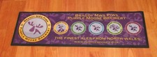 PURPLE BREWERY..NORTH WALES.. RUBBER BACKED BAR RUNNER.