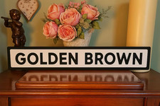 Golden Brown Indoor The Stranglers Faux Cast Iron Music Lyric Street Sign