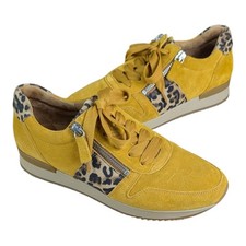 Gabor Lulea Leopard Shoes Womens US size 8 UK 5.5 Gold Cheetah Zip Jollys