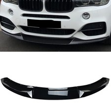 Front Bumper Spoiler Lip For BMW X5 F15 M Sport 2014 2015 2016-2018 Gloss Black