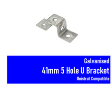 GALVANISED 5 HOLE U BRACKET