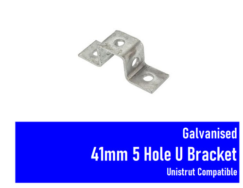 Galvanised hole bracket - 5, u
