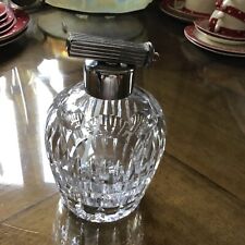 Large Antique Art deco perfume  atomising bottle cut glass crystal C:1920s