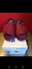 Sandpiper Wendy Wine Swirl Double Adjustable Slippers Ladies Size 4 - New in Box