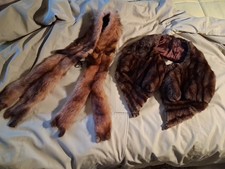 2 Vintage Mink Stoles Both