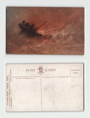 Postcard fire scenes arcadia - fire,
