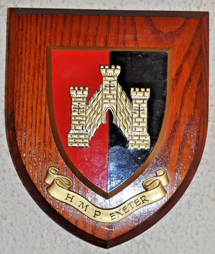 Hmp exeter plaque shield his - plaque,