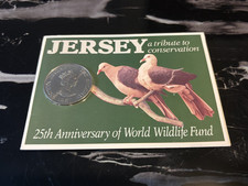 Jersey 25th Anniversary World Wildlife Fund 2 Pound Coin 1987 Presentation Pack