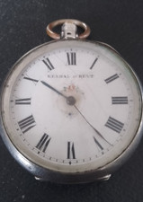 Antique silver pocket watch - silver,