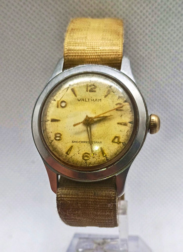 Vintage waltham 1177 military - vintage,