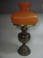 VINTAGE BRASS OIL LAMP WITH