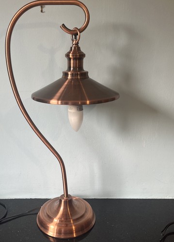 Brush copper effect tall - tall, desk