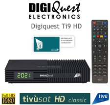 Digiquest Ti9 Classic Tivusat HD Decoder with Pre Activated Tivusat Card Italy