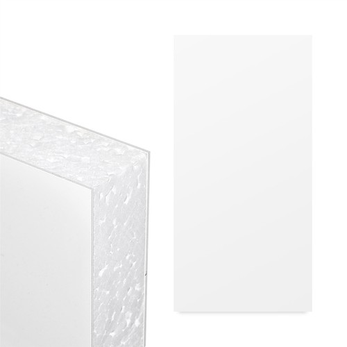White upvc door panel foam - white,