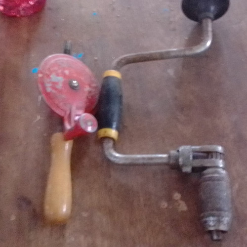 Vintage original hand crank - original,
