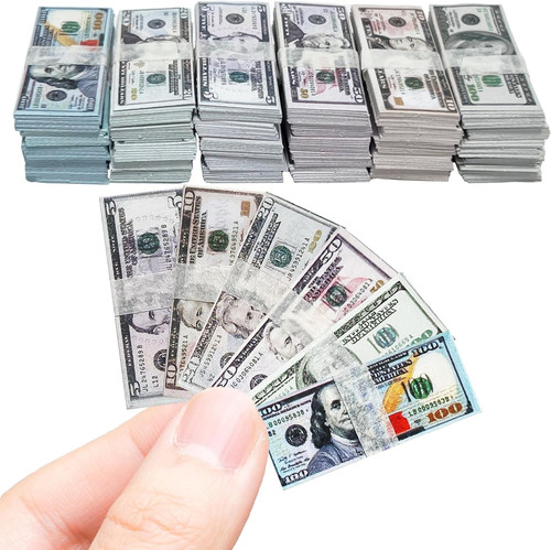 600pcs miniature dollar - 1:12,