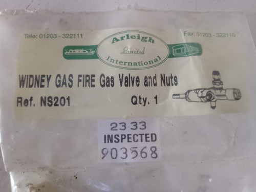 Widney caravan gas fire - caravan, valve