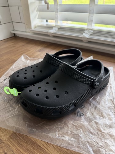 Men black crocs size - men’s, 10