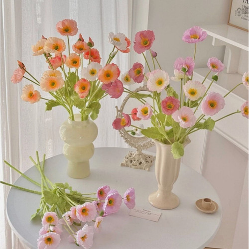 Heads artificial poppy - 4,