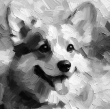 ORIGINAL CORGI PAINTING - Dog Pet Portrait Art Signed Professional Presale