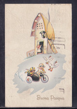Postcard happy easter children - happy,