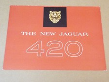 c1967 Jaguar 420 original UK 4 page brochure
