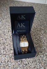Diamond and Premium Crystals Two-Tone Anne Klein Ladies watch, New battery