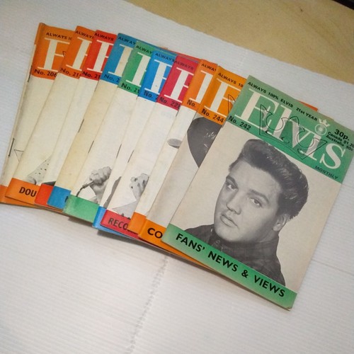 Elvis monthly magazine x10 - magazine,