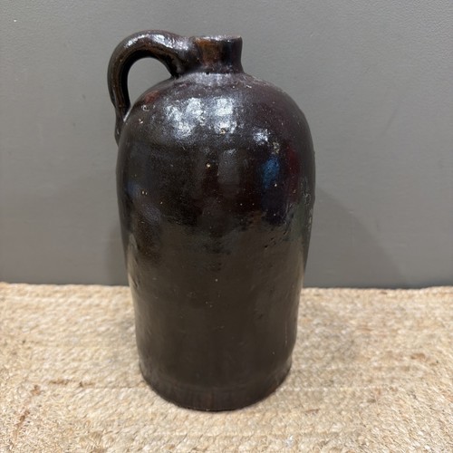 Stoneware whiskey jug - stoneware, antique