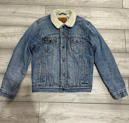 Levi sherpa trucker denim - trucker,