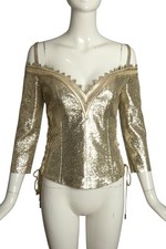 JITROIS - NWT Gold Metallic