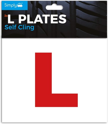 Self cling car - plates, twin