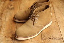 Redwing Red Wing 3149 Tan Brown Suede Derby Boots Shoes Men's UK 7 US 8 D EU 41