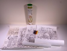 Vintage Tales of Oakapple Wood 4x Posters to Colour Tube Kit - Rare Unused VGC
