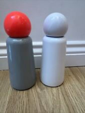 LUND LONDON 500ML SKITTLE BOTTLE FLASK X2  HOT COLD TRAVEL DRINK WATER