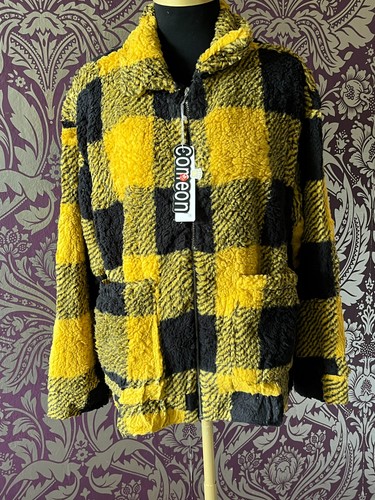 Yellow black tartan - &, fleece