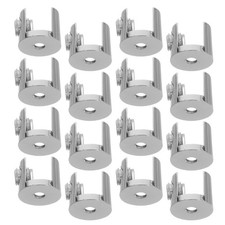  16pcs Glass Shelf Peg: Shower Glass Panel Clips Brackets - Fixed Clamp Supports