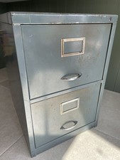 Vintage two drawer - blue, filing