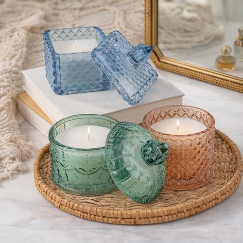 Glass jar candle luxury - glass,