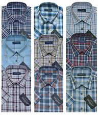 Mens Short Sleeve Shirt Check