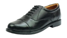 Cadet Parade Shoes. Oxford Capped Suitable For ATC, Army cadets CCF Etc 3-14 UK