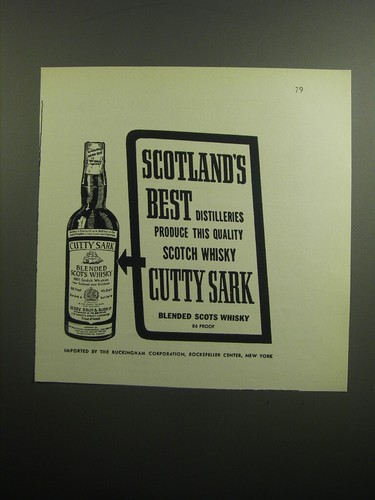 1960 cutty sark - scotch, ad